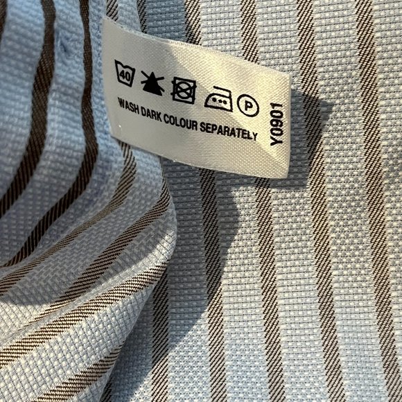 (16) THOMAS PINK Slim Fit Classic Cuff Size 16 Neck 100% Cotton - Picture 9 of 12